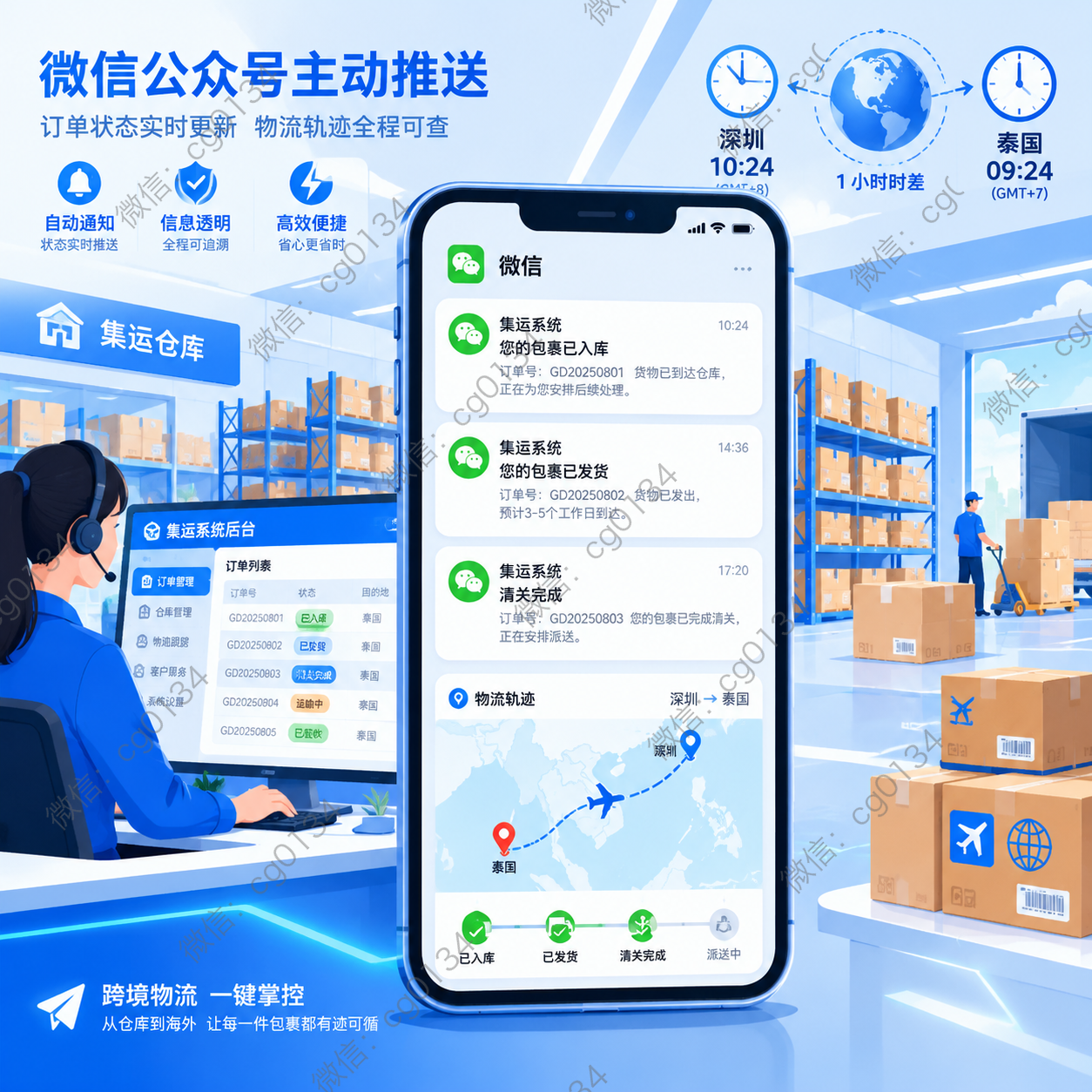 客户半夜问货到哪了?