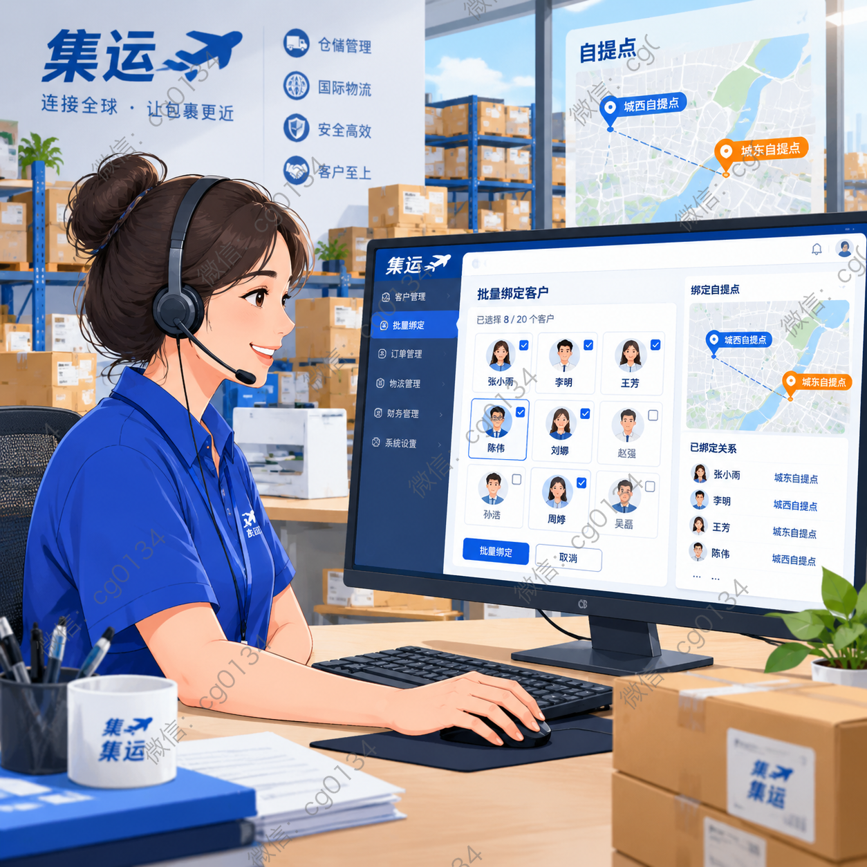 三百个客户，别再一个个手动绑了