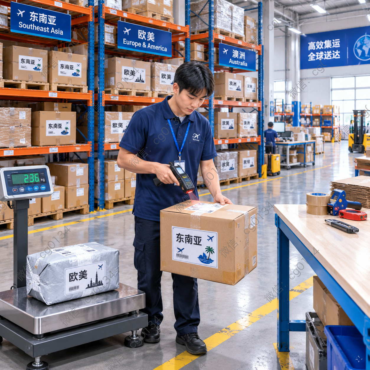 东南亚欧美澳洲集运线路差别大？XOO集运系统把流程标准化了